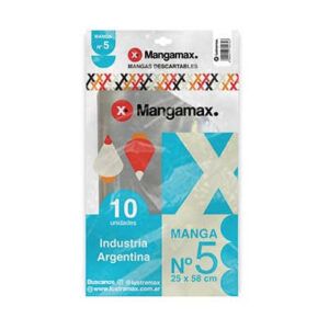 paquete de mangas descartables de 25 x 58