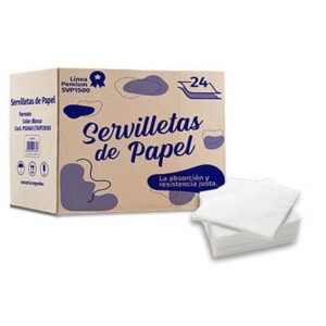 servilletas 24 x 24 blanca