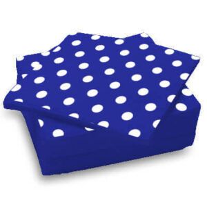 servilletas decoradas 30x30 azul